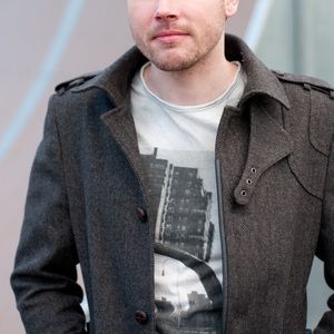 River Island Brown Herringbone Overcoat